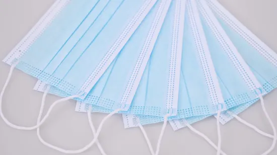 Сертифицированная FDA/En14683 одноразовая маска для лица медицинского назначения с ушной петлей, 3-слойная одноразовая хирургическая маска для лица для больничного применения