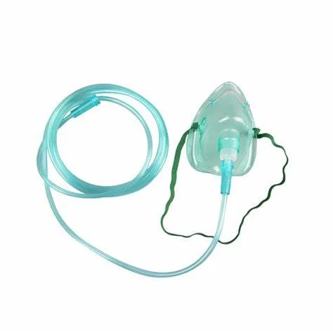 Bm® Высококачественная одноразовая медицинская кислородная маска из ПВХ с трубкой ISO13485 CE FDA